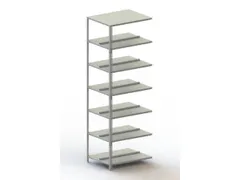 Schroefstelling Aanbouwveld Ral7035 2200x752x604mm 7legborden 80kg