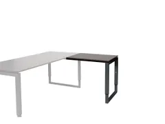 Domino Plus Aanbouw Hoogte Verstelbaar 800x600mm Logan Eiken Zwart