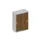 Schuifdeurkast 1150x800x430mm Romp Lichtgrijs Decor Front Noten
