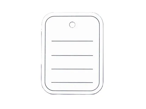 Prijskaart 40x50 mm met gat gelinieerd, doos a 500 stuks