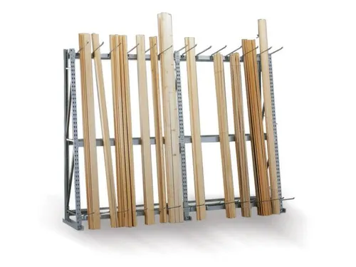 magazijnrek voor profielen,aanbouwveld,eenzijdig,HxBxD 2500x1400x500mm