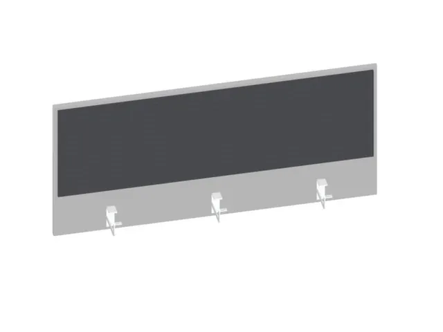 baliepaneel bureau aanbouw achter MP-lichtgrijs antraciet 1200mm