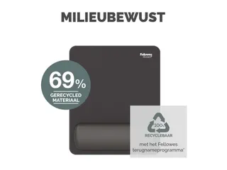 Muismat met polssteun Fellowes Breyta zwart 20x24cm - 15