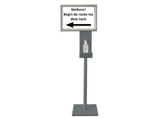 Desinfectiezuil 150 cm clicklijst A3 - 1