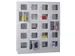 Armoire Multicases Portes Vitrées Hxlxp 1850X1630X500Mm 20Cases Large
