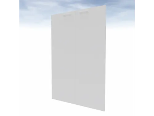 dubbele vleugeldeur v. scheidingswand 3OH HxB 1280x860mm wit