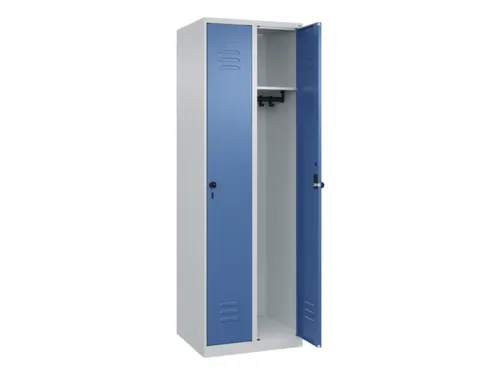 locker,HxBxD 1850x600x500mm,2vak,vak B 300mm,draaigrendel