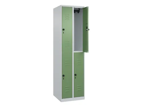 dubbeldekse locker,HxBxD 1850x500x500mm,2x2vak.,vak B 250mm