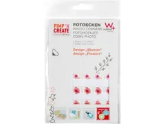 Fotohoeken walther design bloemen 2 vellen à 42 stuks