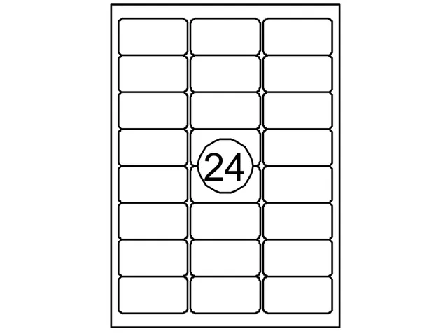 Etiket Quantore 63.5x33.9mm wit 360 stuks