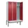 locker met bank,voor scheiding van kleding,HxBxD 2120x1200x815mm,3vak
