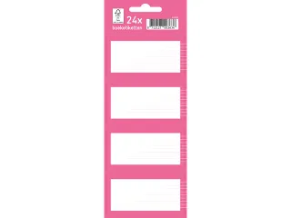 Boeketiket Kangaro 24 etiketten 6 vellen van 4 stuks roze - 1