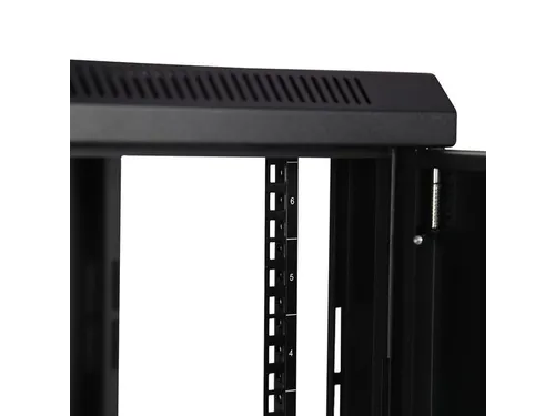 2-post 6U wandmonteerbare netwerkkast 19 inch scharnierende patchkast