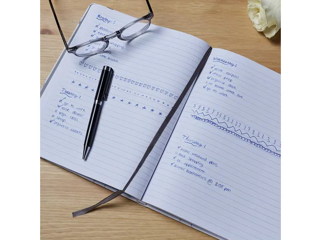 Carnet de notes Marble ligné 20x25cm