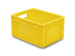 Euronorm-stapelbak 19l 210x400x300mm Wanden/bodem Gesloten Geel