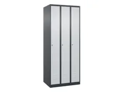 locker,HxBxD 1850x750x500mm,3vak,vak B 250mm,cil.-slot,staand op vloer