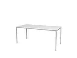 Domino Basic Tafel Vaste Hoogte 1800x800mm Wit 25mm Alu 4-Poots