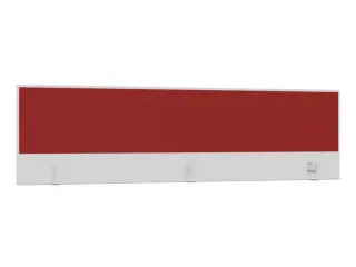 opzetpaneel,v. bureau,aanbouw achter,B 2000mm,Bl-wit,BN4011-rood - 1