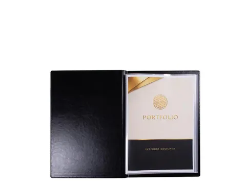 Album de présentation Multo Hannibal A4 20 pochettes similicuir noir