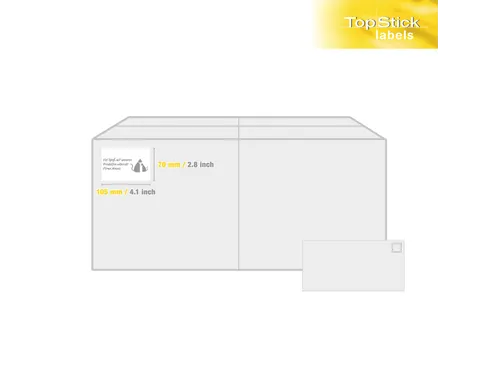 Etiketten universele labels A4 permanent 105x70mm Wit 800 stuks
