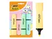 Markeerstift Bic blister à 4 pastelkleuren