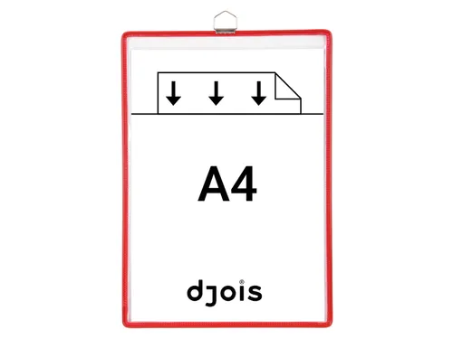 Zichtpanelenframe hangend Tarifold A4 rood 5 stuks
