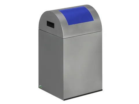 Afvalverzamelaar Zelfblussend 43 Liter 660X320X320Mm Klemring Blauw