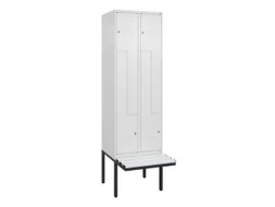 Z-garderobekast,HxBxD 2120x600x815mm,2vak,vak B 300mm,cil.-slot