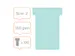 Planbord T-kaart Nobo nr 2 48mm blauw