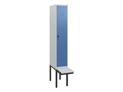 locker met bank,HxBxD 1950x300x815mm,1vak,vak B 300mm,draaigrendel