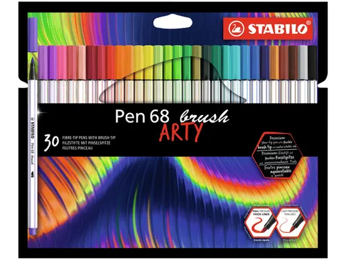 Brushstift STABILO Pen 568/30 Arty assorti set à 30 stuks