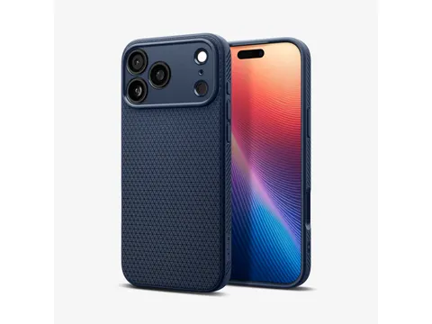 Liquid Air Apple iPhone 17 Hoesje Back Cover Blauw