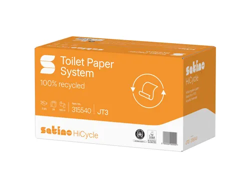 Satino HiCycle JT3 toiletpapier 2-laags 100m wit 24 rollen