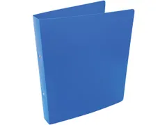 ringmap, voor ft A4, uit PP, 2 ringen van 25mm, blauw