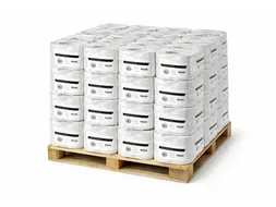 Toiletpapier Mini jumborollen cellulose 2-laags Wit FSC Pallet 48 Pak