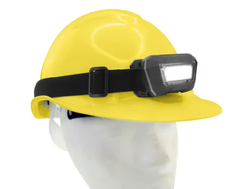 hoofdlamp,behuizing kunststof,COB-led,100-300lumen,reikwijdte 12-21m