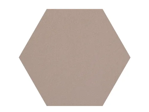 Prikbord Zeshoek Beige Kleur 2187 Bulletin Paneel Ø 60cm frameloos