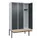 locker met bank,HxBxD 2120x1200x815mm,3vak,vak B 400mm,cilinderslot