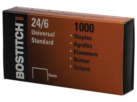 Bostitch Nietjes 24-6-1 Mgal, 6 mm Verzinkt