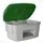 strooigoedbak,1000l,HxBxD 960x1800x1350mm,PE,grijs,deksel groen