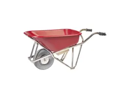 Elektrische kruiwagen,90l,HxBxD 870x625x1430mm,HDPE-bak,rood,aluminium