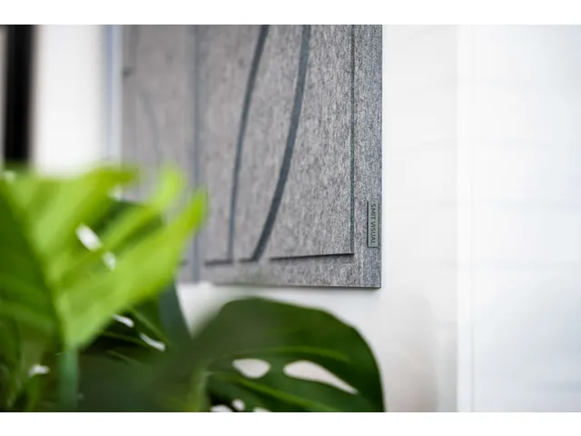 Acoustic Art GEO 2-luik 80x60cm Grijs Akoestisch kunstwerk Geometrisch