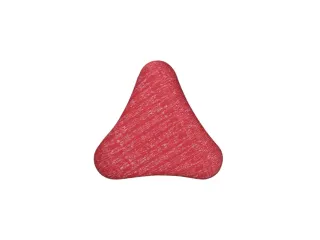 Zit-/stahulp Beweeglijk Zitmechanisme Triangelzitting Rood Stof - 3