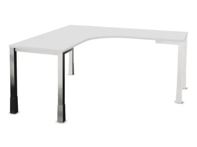 bureau à retour à hauteur réglable,HxlxP 720-840x1600x1600mm,Bl-bla