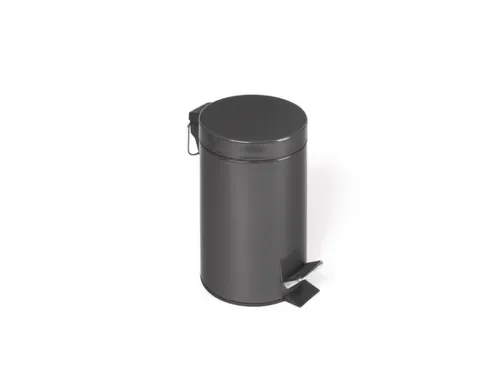 pedaalemmer,3l,HxØ 270x170mm,binnenbak kunststof,romp staal antraciet