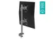 Bras support vertical 2 écrans bureau Viewmate Style 672 Argent