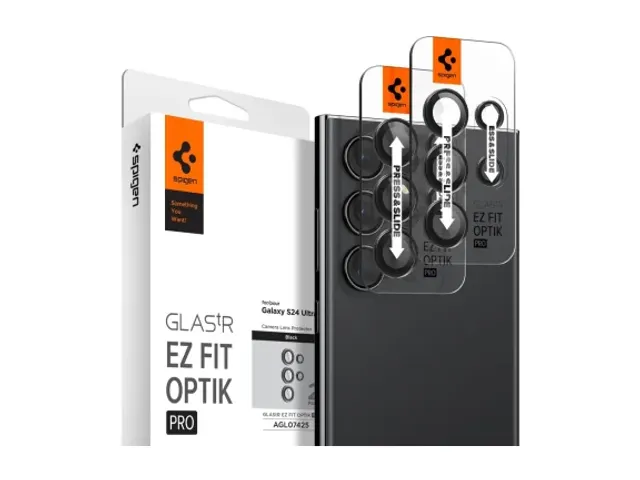Spigen Optik Pro Samsung Galaxy S24 Ultra Camera Protector Zwart 2-Pac