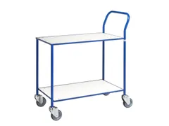 Tafelwagen,Draagverm. 150Kg,2Etage(S),Etage(S) Melaminecoating,Wit