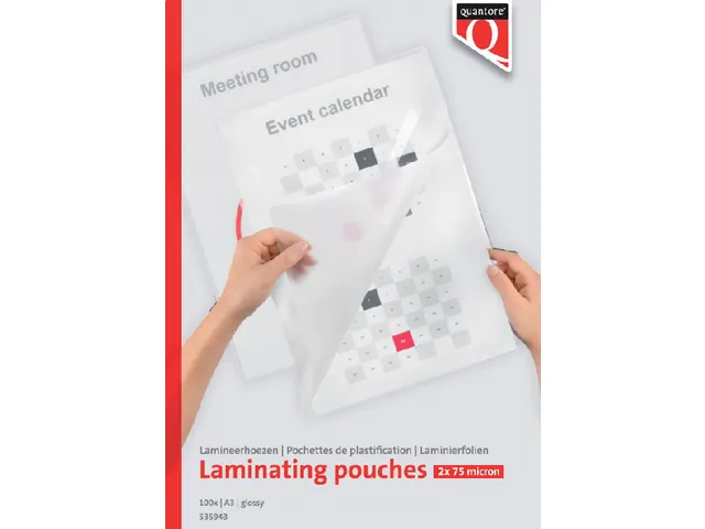 Lamineerhoes Quantore A3 2x75 Micron glanzend 100stuks