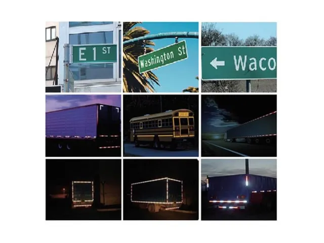 Reflecterende tape Geel 5 cm x 5 m met honingraatpatroon